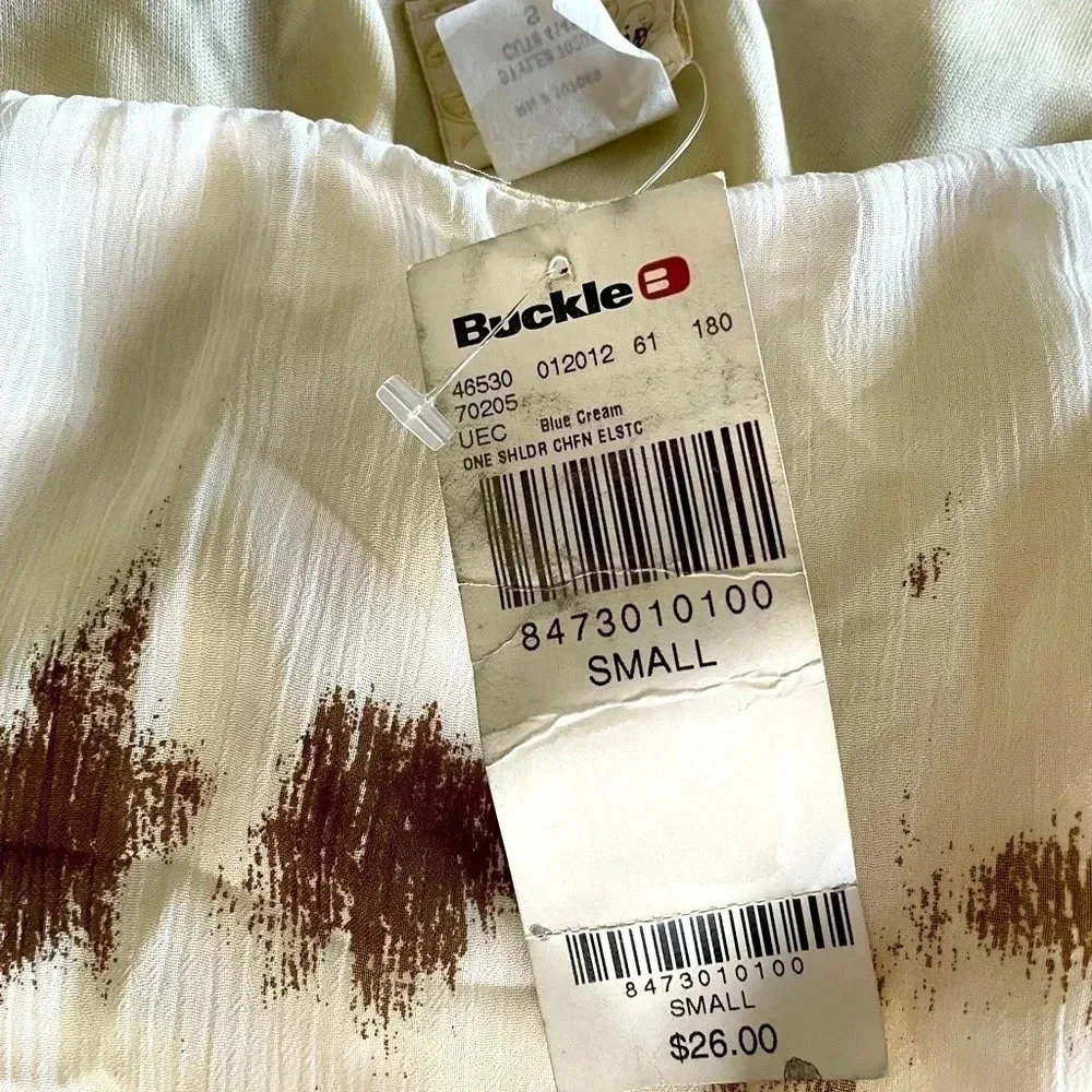 NWT Buckle one shoulder top- small - Picture 4 of 4